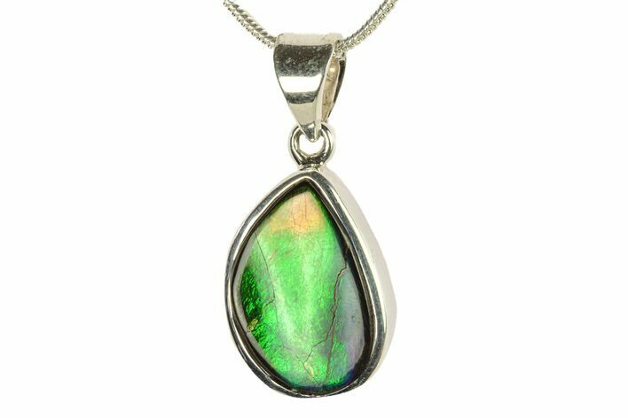 Stunning Ammolite Pendant (Necklace) - Sterling Silver #279988